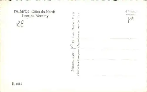 Ak Paimpol Côtes d’Armor, Place du Martray