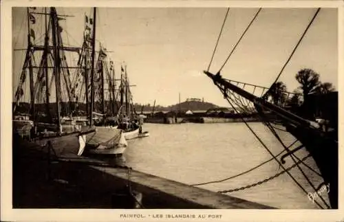 Ak Paimpol Côtes d’Armor, Les Islandais au Port