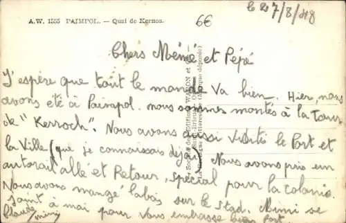 Ak Paimpol Côtes d’Armor, Quai de Kernoa