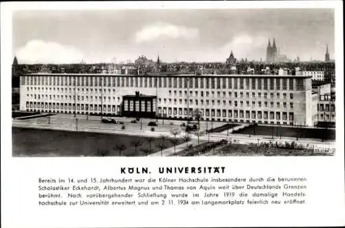 Ak Köln am Rhein, Universität