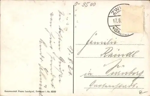 Ak Zwickau in Sachsen, Mulde, Paradiesbrücke