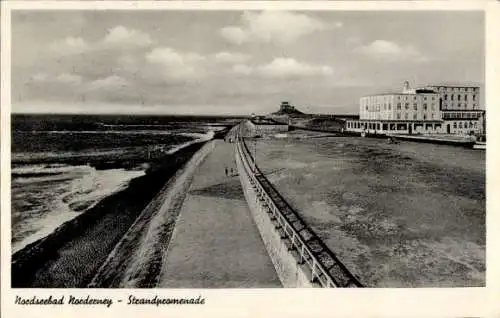 Ak Nordseebad Norderney Ostfriesland, Strandpromenade