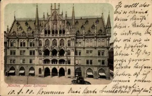 Ak München Bayern, Neues Rathaus