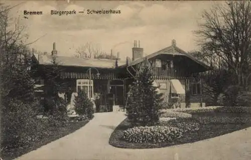 Ak Hansestadt Bremen, Bürgerpark, Schweizerhaus