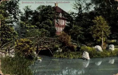 Ak Schönebeck Vegesack Bremen, Schloss Schönebeck