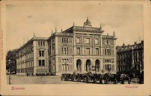 Ak Hansestadt Bremen, Museum, Kutschen