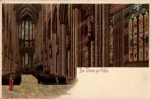 Litho Köln am Rhein, Dom, Inneres