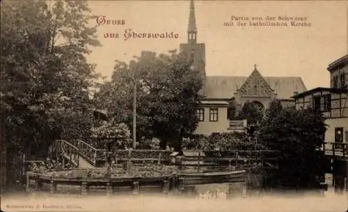 Ak Eberswalde in der Mark, Katholische Kirche, Schwärze