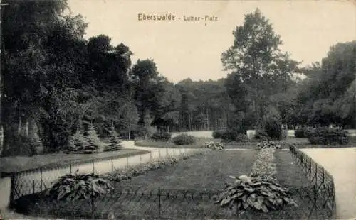 Ak Eberswalde im Kreis Barnim, Lutherplatz