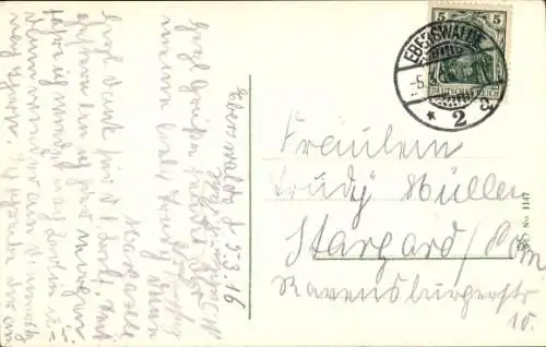 Ak Eberswalde, Waldstadt, Donopstraße mit dem Kaiser Wilhelm Aussichtsturm