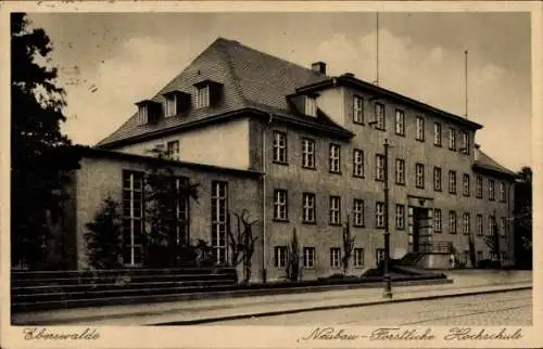 Ak Eberswalde in Brandenburg, Neubau der Forstlichen Hochschule