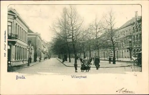 Ak Breda Nordbrabant Niederlande, Willemstraat