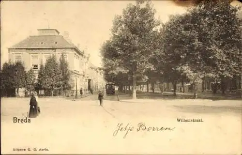 Ak Breda Nordbrabant Niederlande, Willemstraat