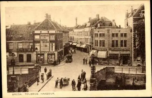 Ak Breda Nordbrabant Niederlande, Tollbrug Haagdijk