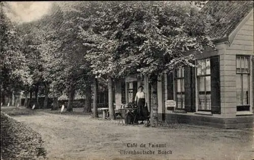 Ak Ulvenhout Nordbrabant Niederlande, Café de Faisant, Ulvenhoutsche Bosch