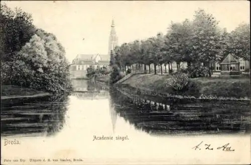 Ak Breda Nordbrabant Niederlande, Foto van Erp. Uitgave J. H. van Gaalen, Breda. Academie singel.