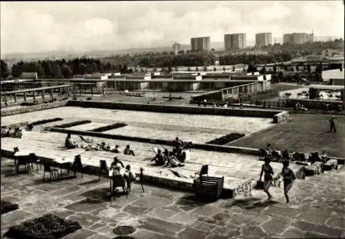 Ak Katowice Kattowitz Chorzow Oberschlesien, Partie im Schwimmbad