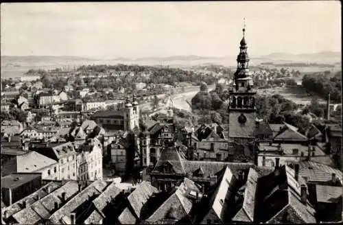 Ak Kłodzko Glatz Schlesien, Stadtpanorama