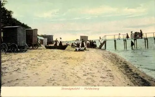 Ak Muiderberg Muiden Nordholland Niederlande, Strandgezicht