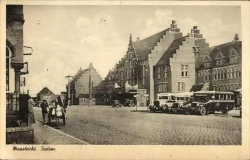 Ak Maastricht Limburg Niederlande, Station