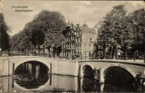 Ak Amsterdam Nordholland Niederlande, Reguliersgracht