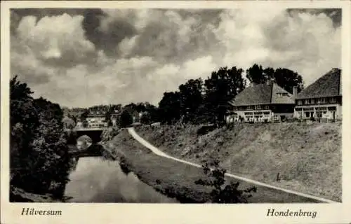 Ak Hilversum Nordholland Niederlande, Hondenbrug