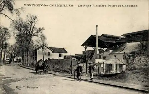 CPA Montigny les Cormeilles Val d'Oise, La Folie-Platrière Poliet et Chausson