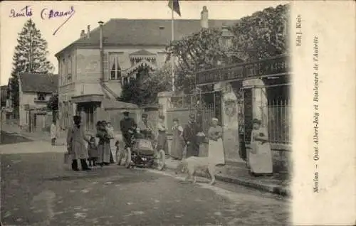 Ak Meulan en Yvelines, Quai Albert Joly, Boulevard de l'Aubette