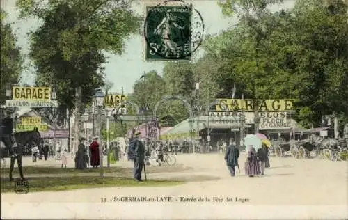 CPA Saint Germain et Laye Yvelines, Entreé de la Fête des Loges