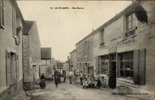 Ak La Plagne Yvelines, Straßenansicht