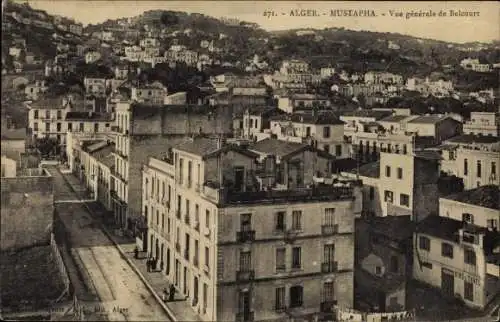 Ak Mustapha Alger Algerien, Vue generale de Belcourt