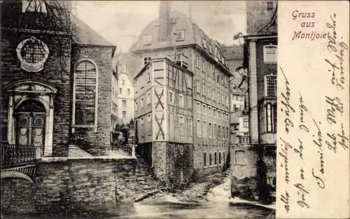 Ak Monschau Montjoie in der Eifel, Teilansicht