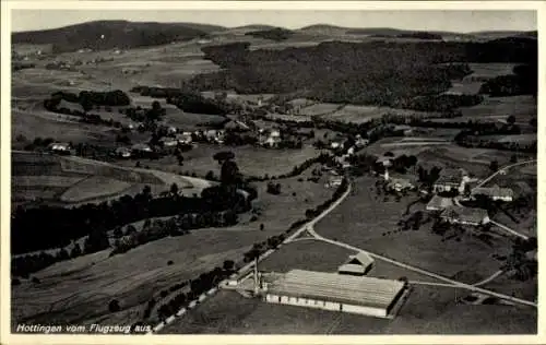 Ak Hottingen Rickenbach im Hotzenwald, Fliegeraufnahme