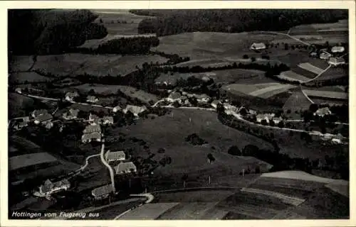 Ak Hottingen Rickenbach im Hotzenwald in Baden Wüttemberg, Fliegeraufnahme