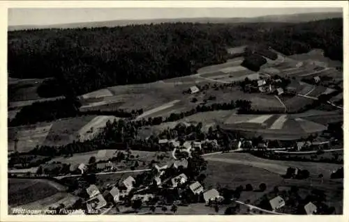 Ak Hottingen Rickenbach im Hotzenwald in Baden Wüttemberg, Fliegeraufnahme