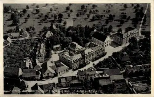 Ak Herten Rheinfelden in Baden, Fliegeraufnahme, St. Josefs-Anstalt