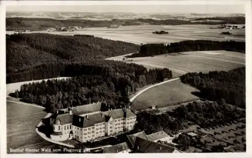 Ak Wald Hohenzollern, Kloster Wald, Fliegeraufnahme