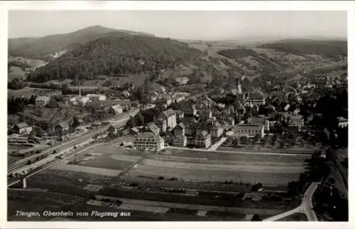 Ak Waldshut Tiengen am Hochrhein, Fliegeraufnahme