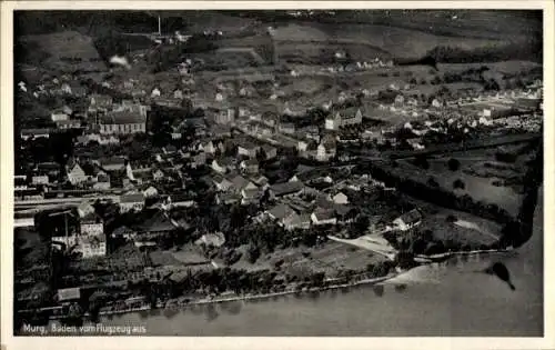 Ak Murg am Hochrhein Baden, Fliegeraufnahme