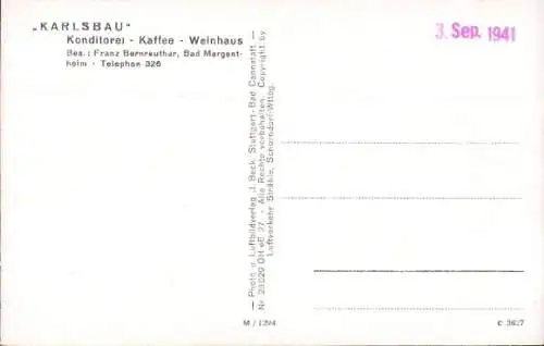 Ak Bad Mergentheim in Tauberfranken, Fliegeraufnahme