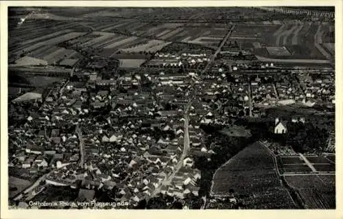 Ak Osthofen in Rheinhessen, Fliegeraufnahme