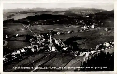 Ak Schönwald im Schwarzwald, Fliegeraufnahme