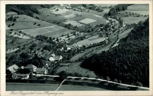 Ak Suggental Waldkirch im Breisgau Schwarzwald, Fliegeraufnahme