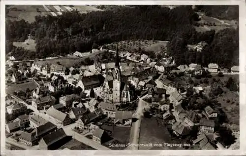 Ak Schönau im Schwarzwald, Fliegeraufnahme