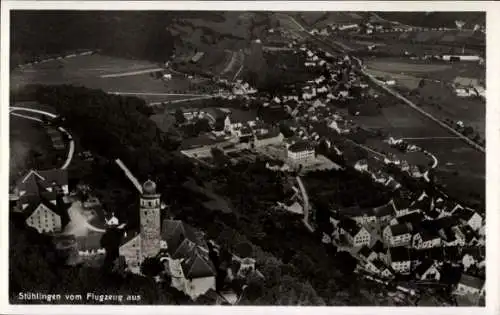 Ak Loßburg im Schwarzwald, Fliegeraufnahme