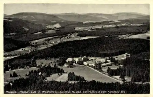 Ak Rothaus Grafenhausen im Schwarzwald, Fliegeraufnahme