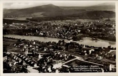 Ak Rheinfelden in Baden, Fliegeraufnahme