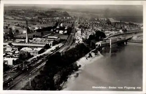 Ak Rheinfelden in Baden, Fliegeraufnahme