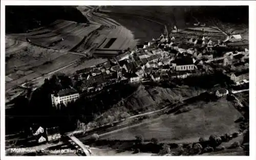 Ak Mühlheim an der Donau in Baden Württemberg, Fliegeraufnahme