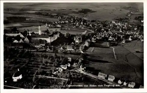 Ak Ochsenhausen in Württemberg, Fliegeraufnahme